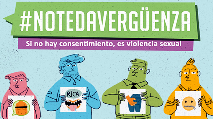 «No te da vergüenza»: campaña llama a los hombres a detener la violencia sexual de cualquier tipo en Chile